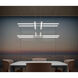 Tik-Tak LED 48 inch Satin Nickel Pendant Ceiling Light