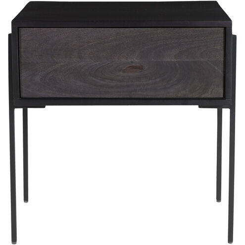 Tobin 22 X 22 inch Charcoal Side Table