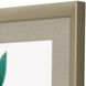 Florals Collection Extruded Poly Modern In Warm Silver Framed Art