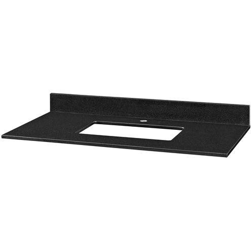 Stone Top 43 X 22 X 0.75 inch Black Vanity Top, Undermount Sink