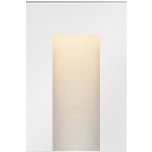 Taper 12v 1.20 watt Satin White Landscape Deck Sconce, Vertical