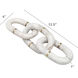 Anita White/Gold Marble Chain Decor