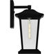 Leawood 1 Light 15.3 inch Black Outdoor Wall Light