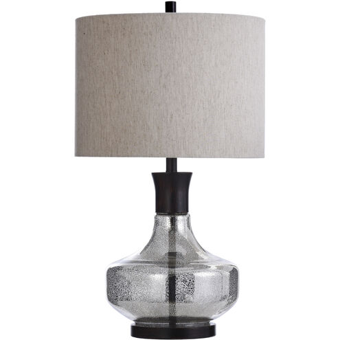 Signature 29 inch 150 watt Mercury Glass Table Lamp Portable Light