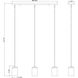 Thayer 3 Light 4.75 inch Matte Black Pendant Ceiling Light