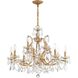 Filmore 12 Light 29 inch Antique Gold Chandelier Ceiling Light in Clear Spectra