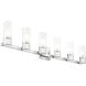 Midtown 6 Light 36 inch Polished Chrome Bath Vanity Wall Light
