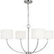 kate spade new york Sawyer 4 Light 31.75 inch Polished Nickel Chandelier Ceiling Light