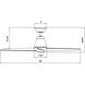 Slim 52 inch Matte White Downrod Ceiling Fan, Smart Ceiling Fan
