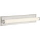 Yep Stratum 1 Light 25.25 inch Brushed Nickel with Jazz White Marble Vanity Light Wall Light