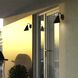 Hanson LED 9.5 inch Matte Black and White Outdoor Wall