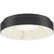 Crackle 1 Light 14.38 inch Black Flush Mount Ceiling Light, dweLED