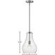 Frankie LED 10 inch Brushed Nickel Pendant Ceiling Light