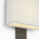 Anne-Marie Barton Fumar Tail Sconce Wall Light in Ridged Graphite