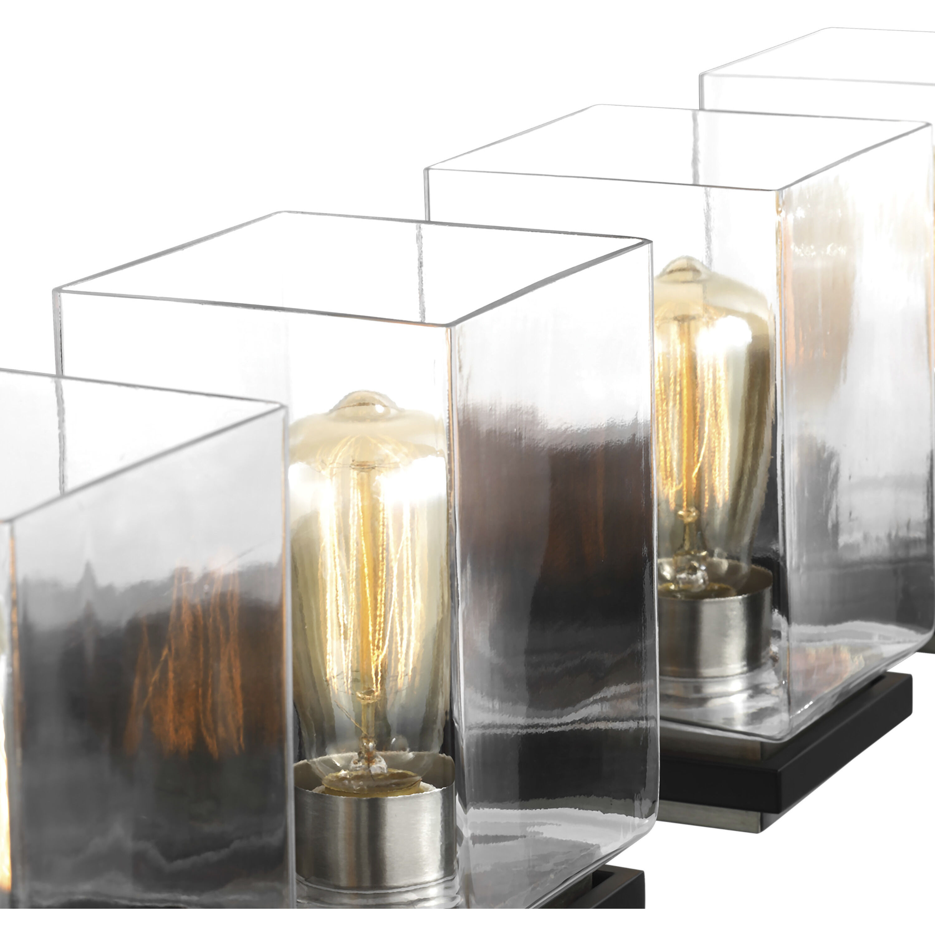 Crossroads 4 Light 31.88 inch Matte Black Bathroom Vanity Lights Wall Light