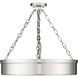 Anders LED 22 inch Polished Nickel Semi Flush Mount Ceiling Light