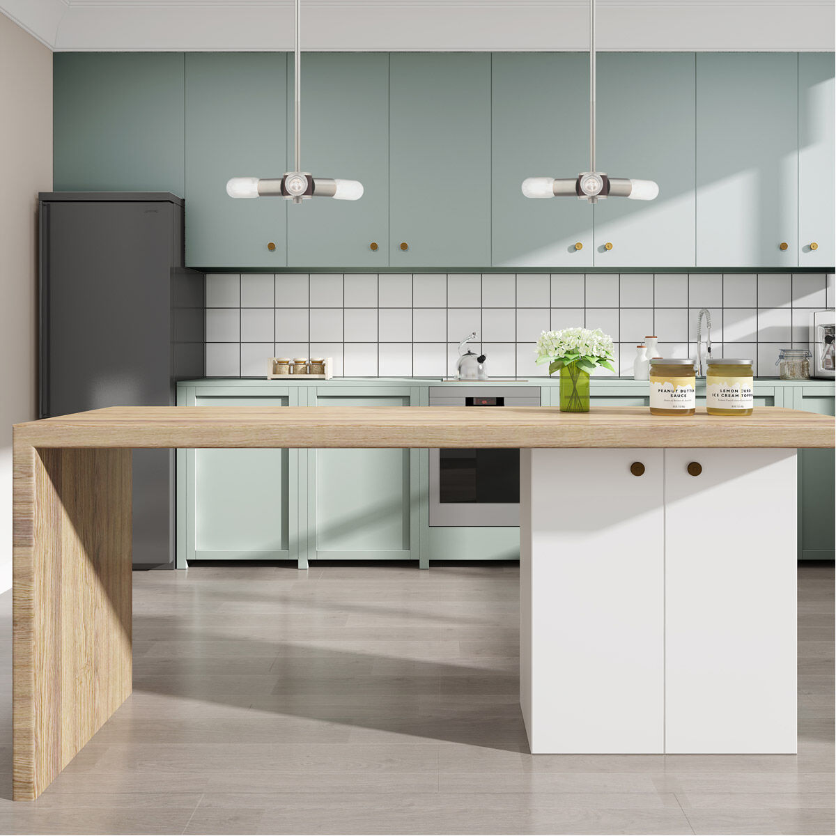 Copenhagen 3 Light 13 inch Brushed Nickel Mini Chandelier Ceiling Light