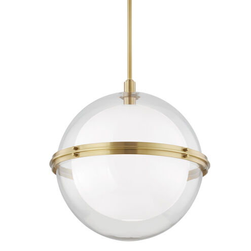 Northport 1 Light 22 inch Aged Brass Pendant Ceiling Light