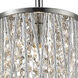 Terra 1 Light 5.91 inch Chrome Pendant Ceiling Light in 1.2
