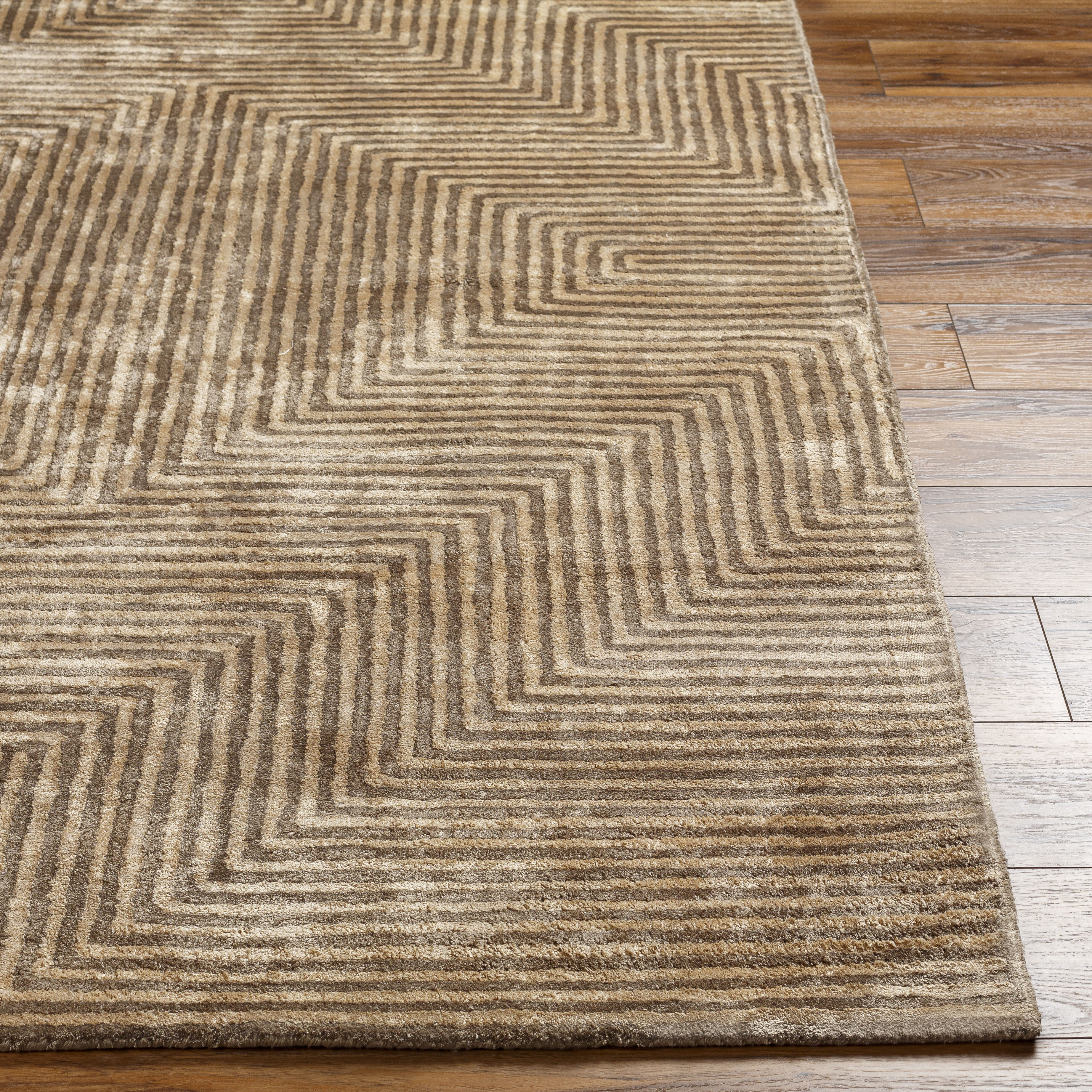 Quartz 90 X 60 inch Taupe Rug in 5 x 8, Rectangle