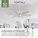 Fonthill 52 inch Fresh White with Light Oak/Fresh White Blades Ceiling Fan
