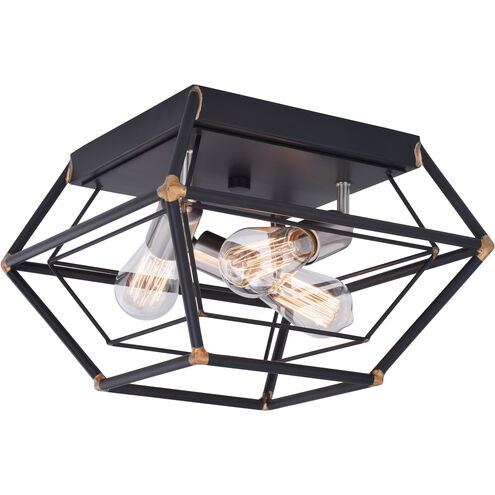 Bartlett LED 18 inch Oil Rubbed Bronze and Satin Nickel Flush Mount Ceiling Light