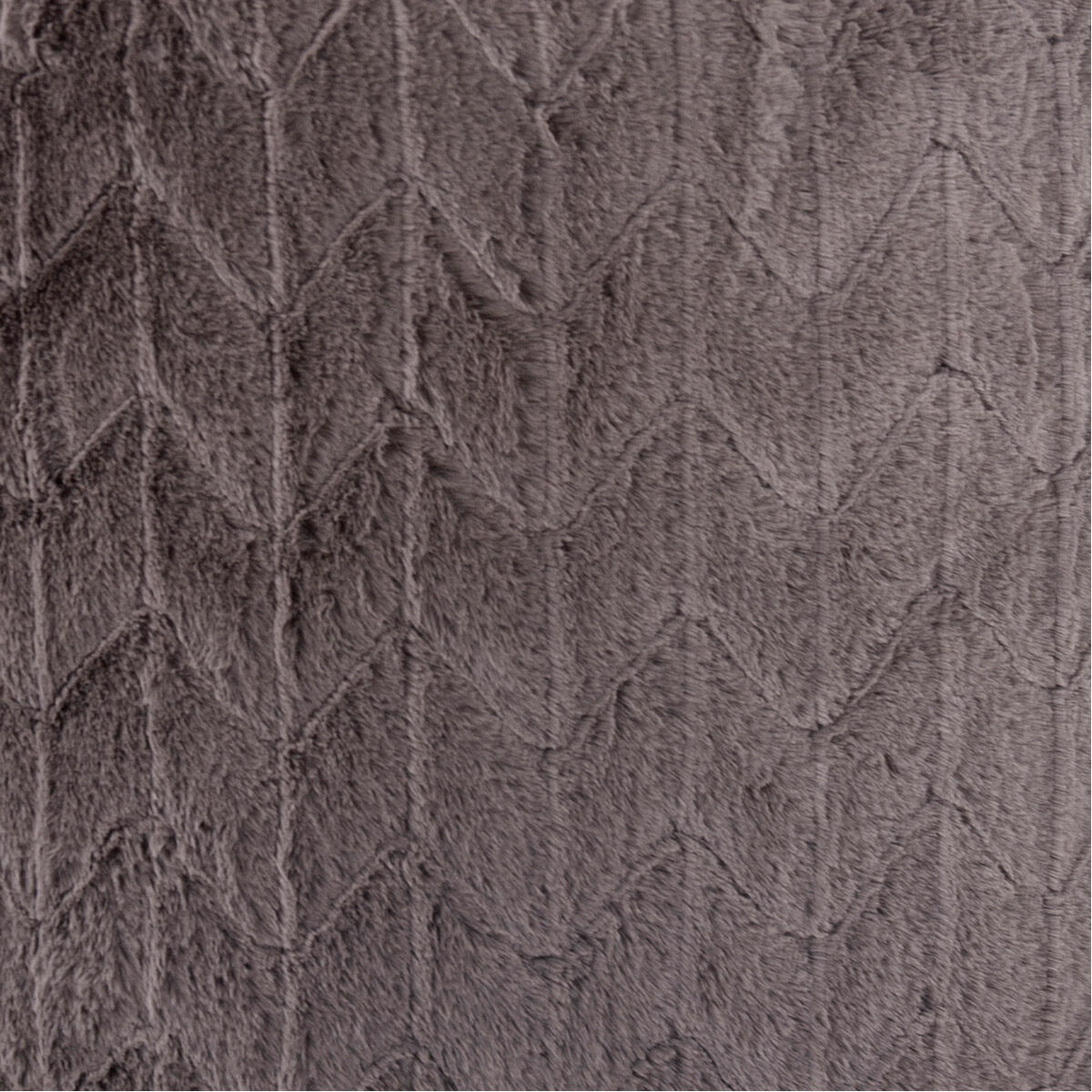 Puff Angora Stone Scroll Rocker with Cover