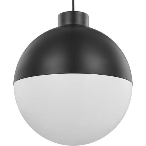 Globe LED LED Matte Black Pendant Ceiling Light, Progress LED