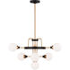Rowan 7 Light 30 inch Satin Brass Chandelier Ceiling Light