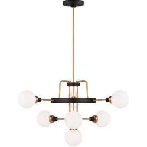 Rowan 7 Light 30 inch Satin Brass Chandelier Ceiling Light