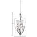 Foyer 6 Light 21 inch Brushed Nickel Chandelier Ceiling Light