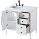 Blakely 36 X 34 inch White Bathroom Vanity Cabinet