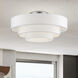 Manorwood 5 Light 28 inch Brushed Nickel Semi-Flush Ceiling Light