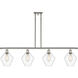 Ballston Cindyrella 4 Light 48 inch Polished Nickel Island Light Ceiling Light in Incandescent, Clear Glass