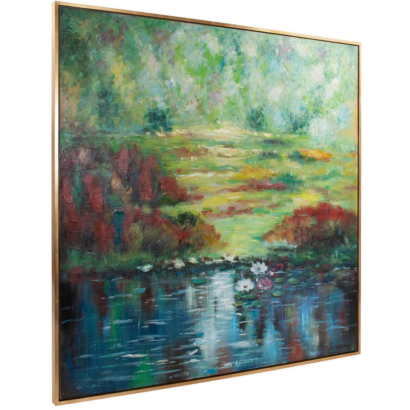 Where is Monet 61.75 X 61.75 inch Hand Painted Canvas