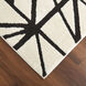 Optika 130 X 94 inch Black/White Rug in 8 x 11