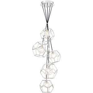 Norway LED 18.5 inch Chrome Chandelier Ceiling Light