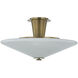 Cologne LED 19.25 inch Vintage Brass Flush Mount Ceiling Light