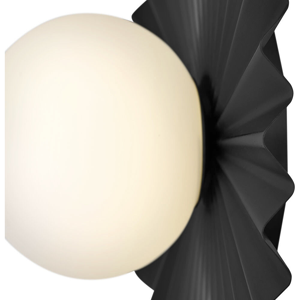 Stevie 1 Light 13.75 inch Black Flush Mount Ceiling Light, Medium