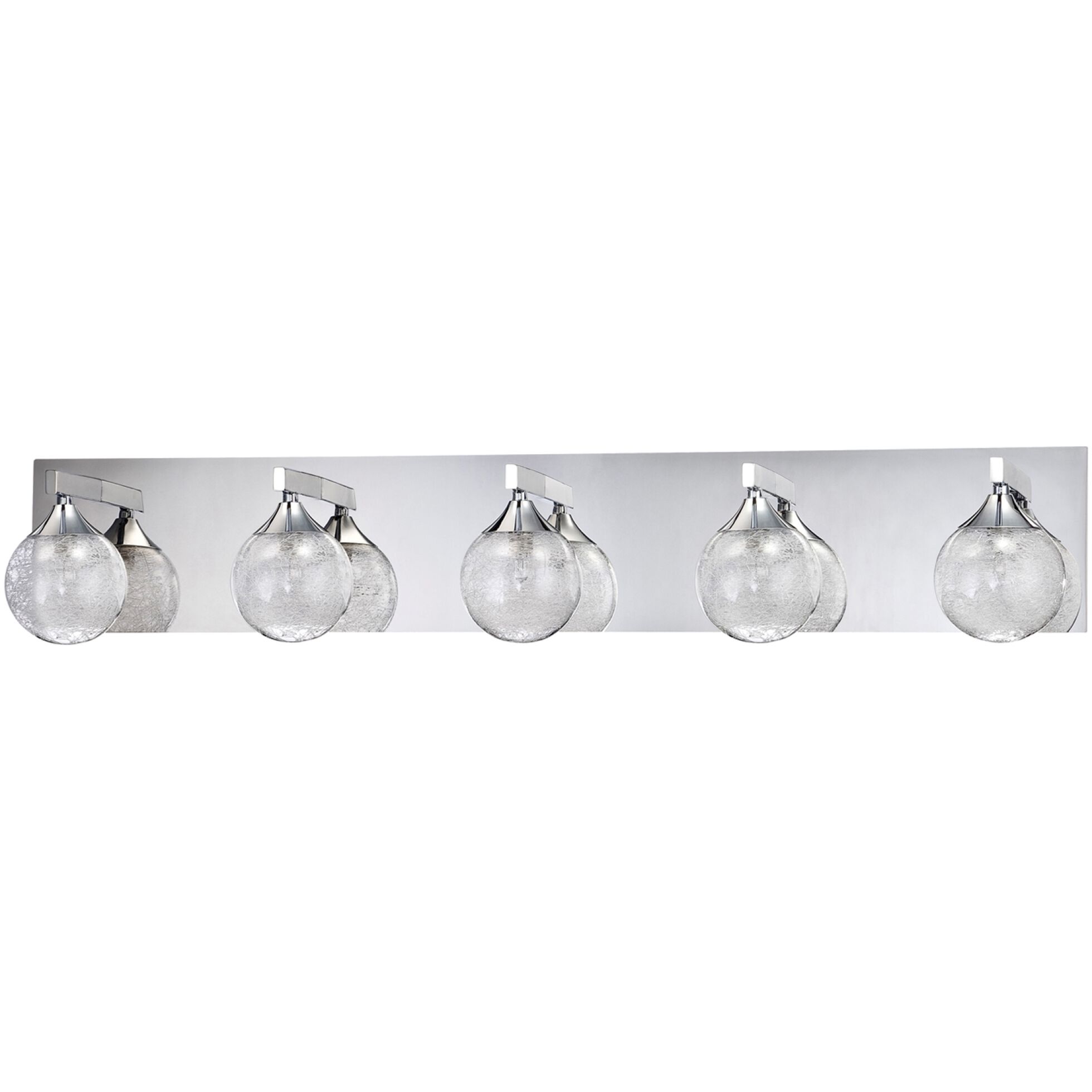 Fybra 10 Light 36 inch Chrome Vanity Light Wall Light in 5
