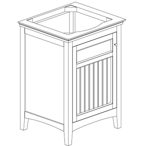 Danube 24 inch White Bathroom Vanity Wall Light
