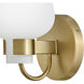 Sylvie 1 Light 7 inch Heritage Brass Bath Light Wall Light