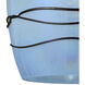 Vines 1 Light 5 inch Blue with Satin Nickel Mini Pendant Ceiling Light
