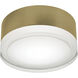 Emma LED 5.75 inch Light Antique Brass Flush Mount Ceiling Light