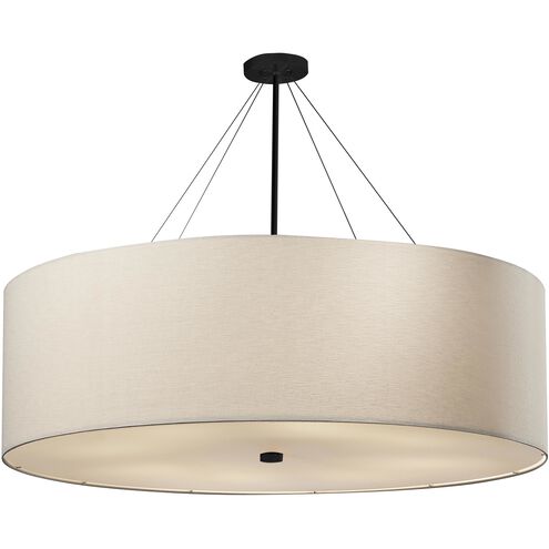 Textile Collection - Classic Family 60 inch Matte Black Pendant Ceiling Light