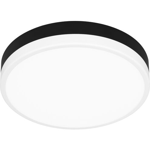Weldin LED 11 inch Matte Black White Flush Mount Ceiling Light