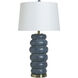 Lizzie 31 inch 150.00 watt Denim Washed Table Lamp Portable Light