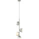 Brooklyn 4 Light 11.6 inch Sterling and White Vertical Pendant Ceiling Light in Sterling/White