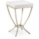 Pam Cain 22 X 14 inch Antique Silver/Natural Side Table