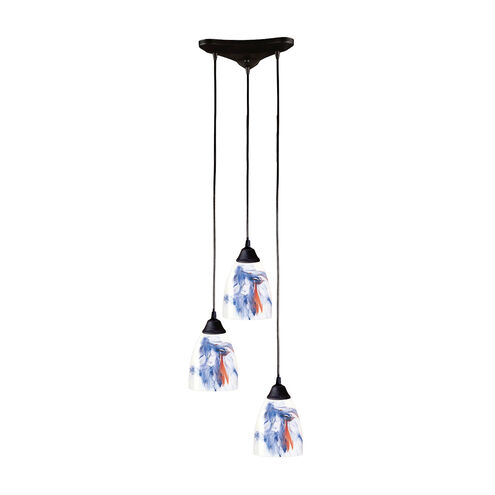 Millcreek 3 Light 10 inch Dark Rust Mini Pendant Ceiling Light
